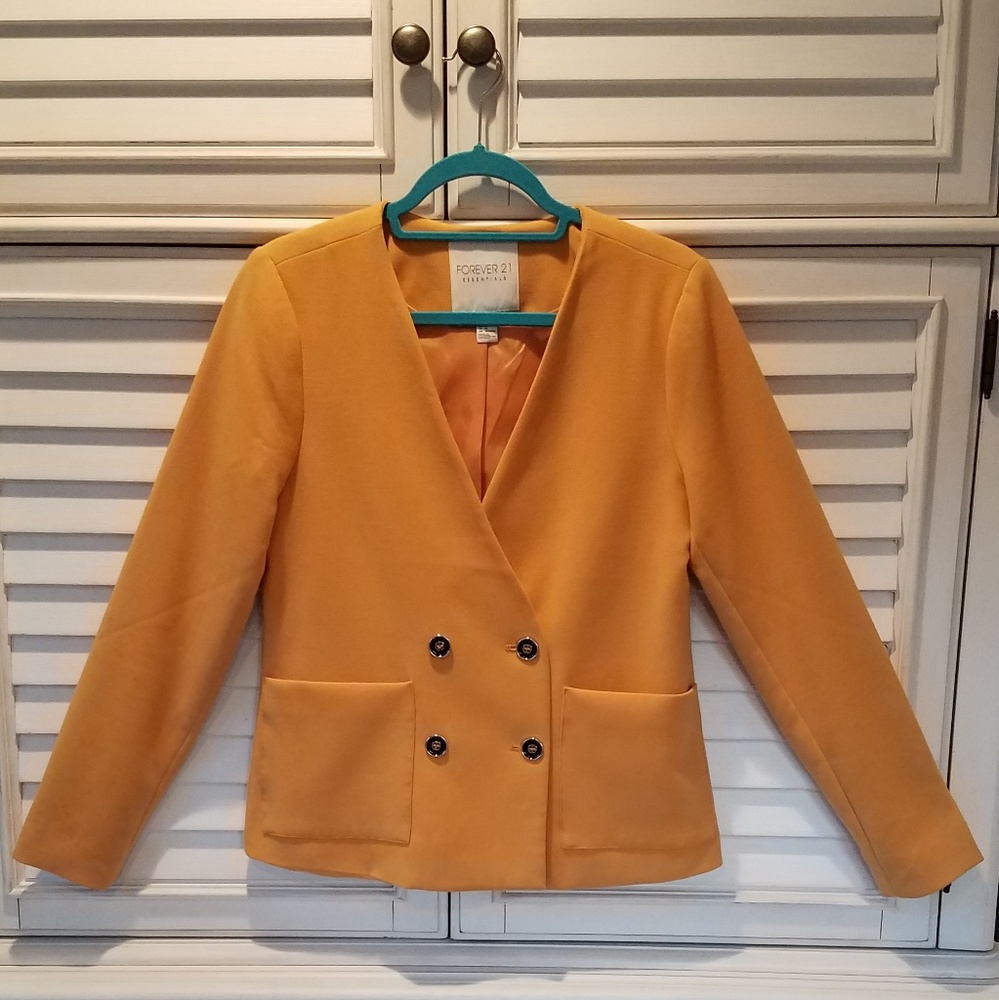 Forever 21 Yellow Blazer